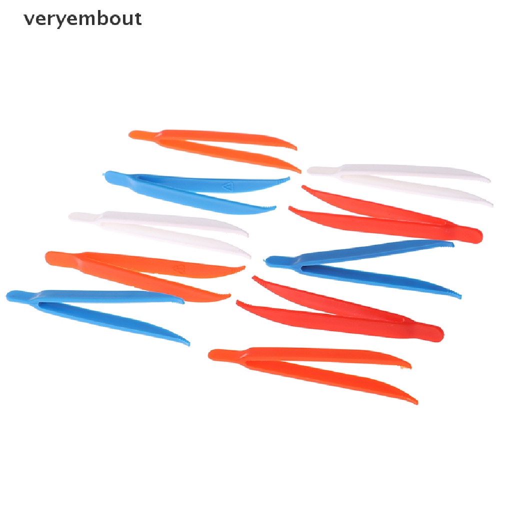 ut 10pc Plastic Tweezers Children Tweezers Games Teaching Learning Educational Toys n