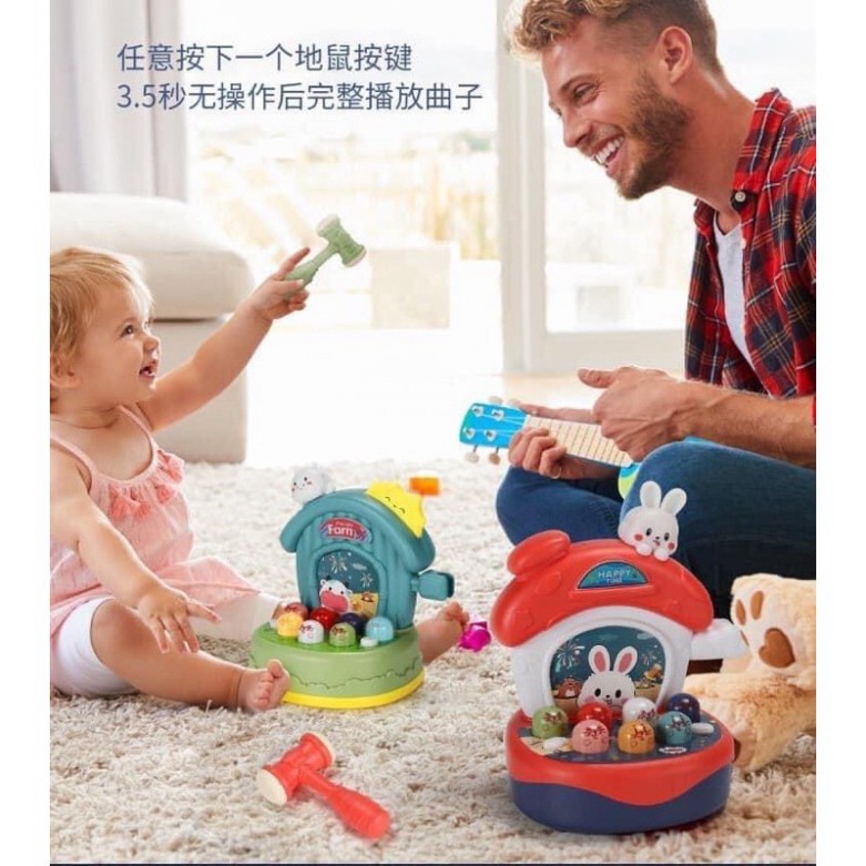 BỘ ĐỒ CHƠI ĐẬP CHUỘT CÓ NHẠC VÀ CHƠI PIANO MÃ 03 SIÊU HÓT HÍT . .