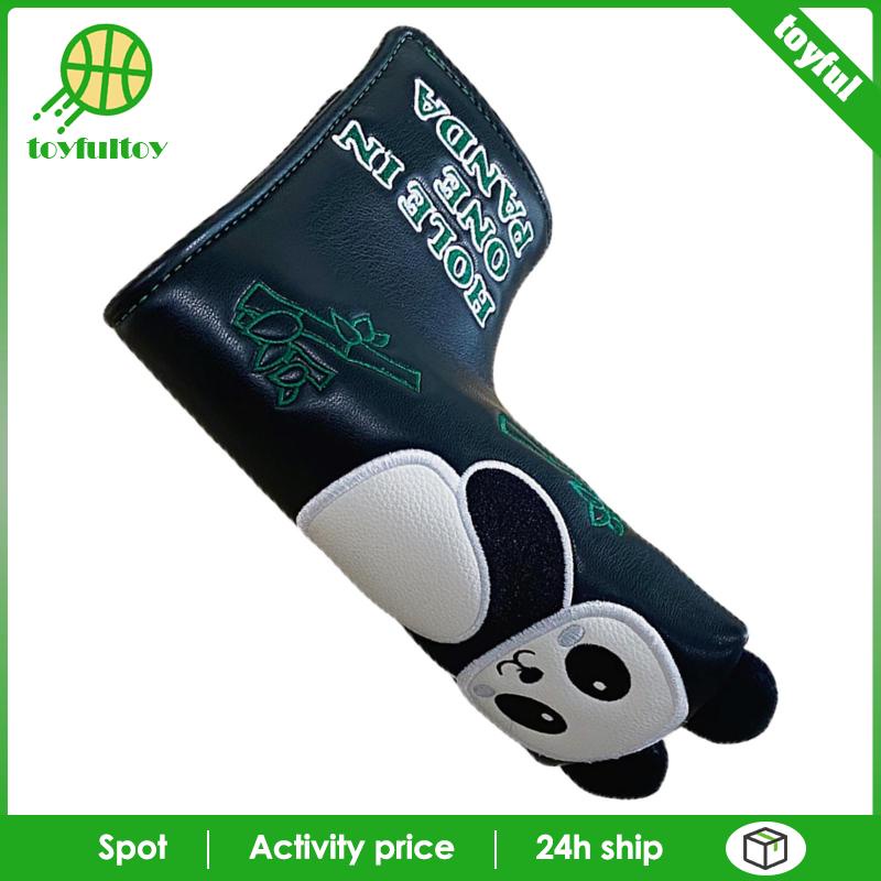 Vỏ Bọc Đầu Gậy Đánh Golf Bằng Da PU Thêu Họa Tiết Gấu Trúc Vui Nhộn Dễ Sử Dụng Cho Nữ