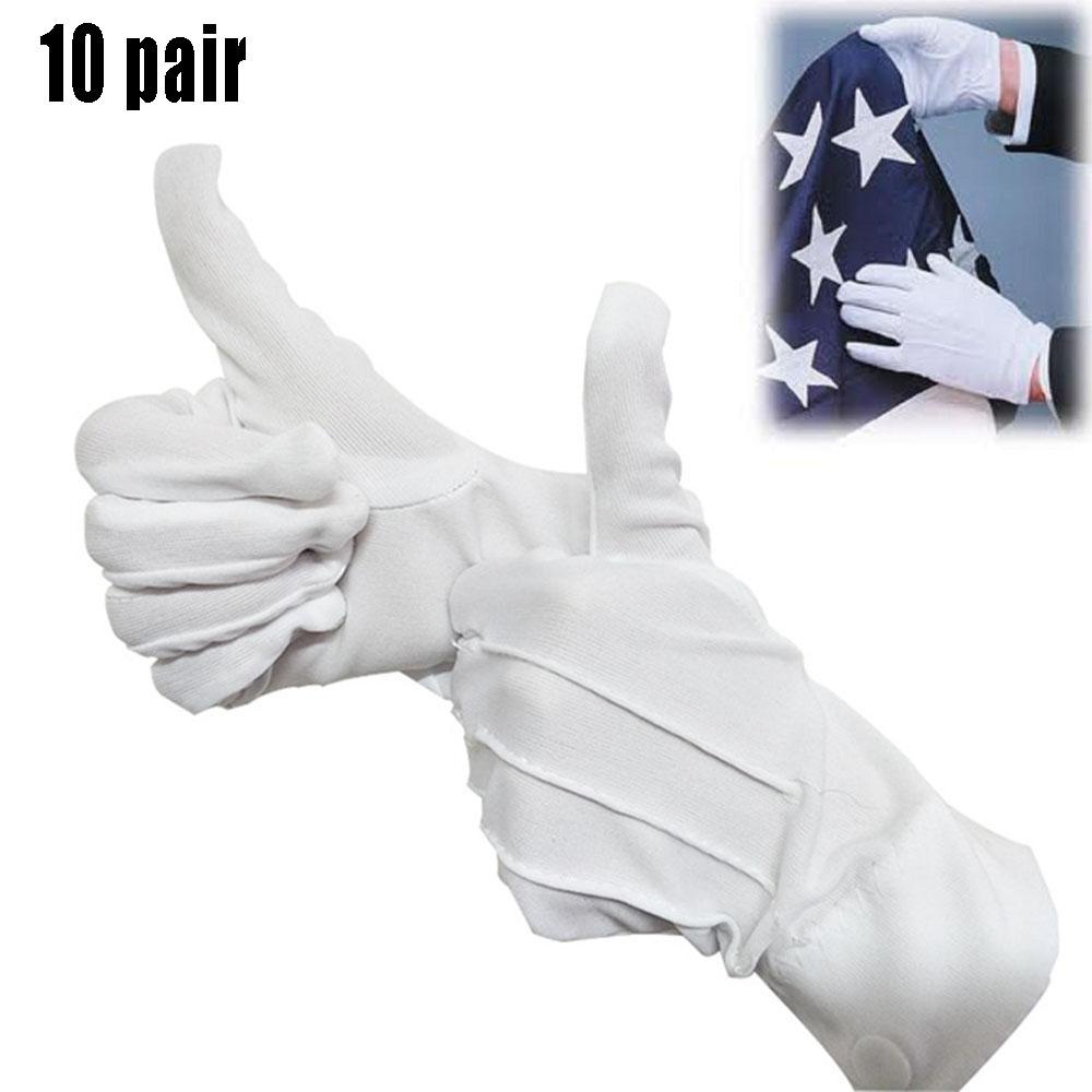 JANE Set 10 Đôi Găng Tay Polyester Cảnh Sát