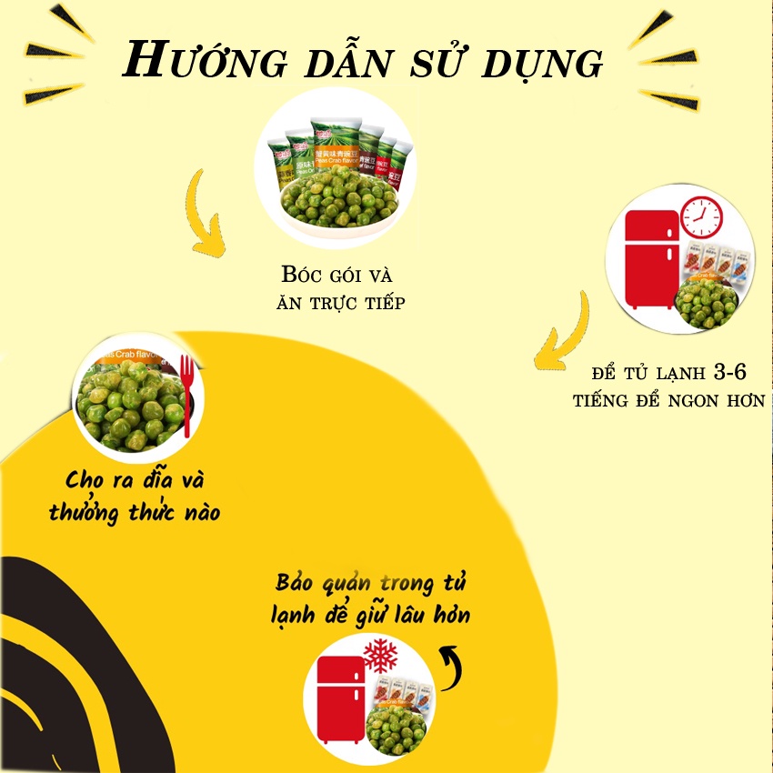 Đậu Hà Lan, Hạt Hướng Dương sấy giòn ăn liền tẩm tỏi ớt mix 5 vị siêu ngon LANUDO