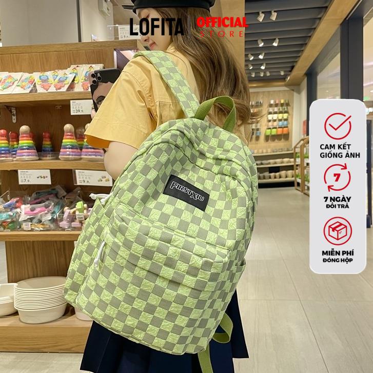 Balo đi học nam nữ du lịch thời trang LOFITA Balo nữ đẹp ulzzang cao cấp unisex đựng vừa laptop hàn quốc MSP105 -MG1