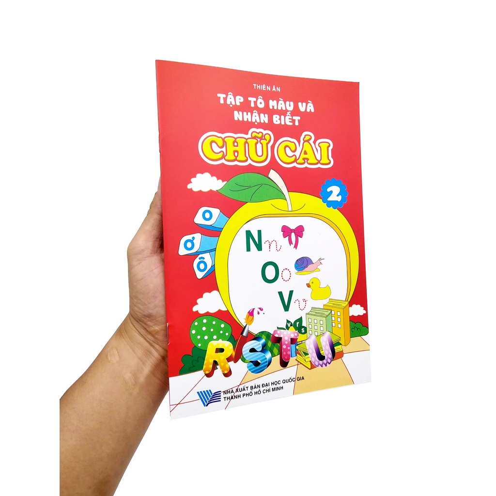 Sách Tập Tô Màu Và Nhận Biết Chữ Cái - Tập 2