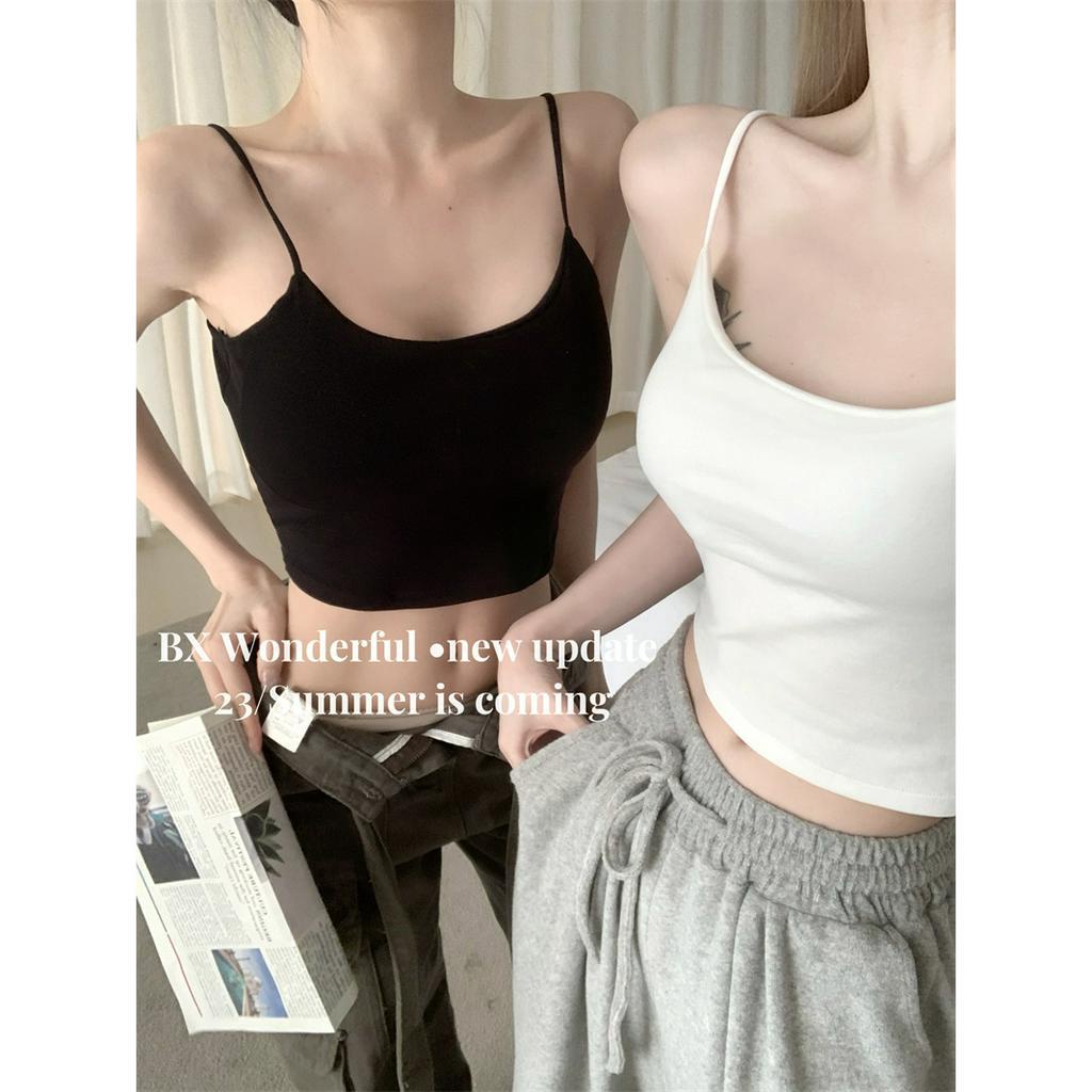 Cocory vn Hot Áo Croptop Ôm Dáng Hở Lưng Có Đệm Ngực Gợi Cảm Cho Nữ