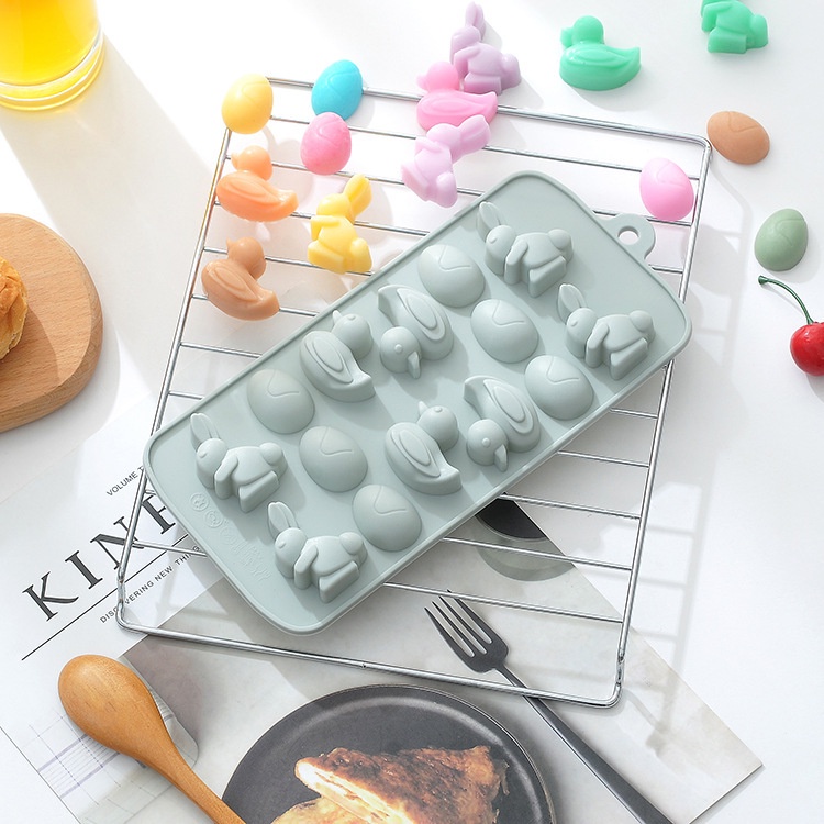 Khuôn Silicone Làm Bánh Hình Chú Vịt Xinh Xắn