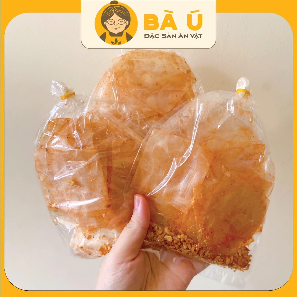 10 TÚI BÁNH TRÁNG XÌ KE CAY bịch 40gram | Bánh tráng muối tỏi siêu ngon loại 1