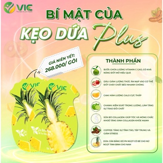 Kẹo Dứa giảm cân nhanh cấp tốc giảm béo hiệu quả detox VIC organic không phải là thuốc giảm cân