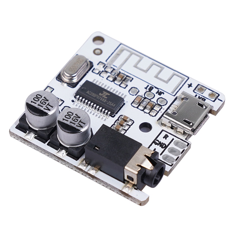 1Pcs Bluetooth Audio Receiver Board Bluetooth 5.0 Mp3 Lossless Decoder Board Wireless Stereo Music ule 3.7-5V,White