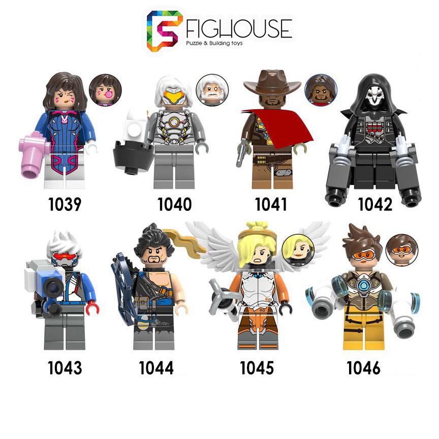 Xếp Hình Minifigures Các Nhân Vật Trong Trò Chơi Overwatch - Đồ Chơi Lắp Ráp non-lego X0230 [A8]