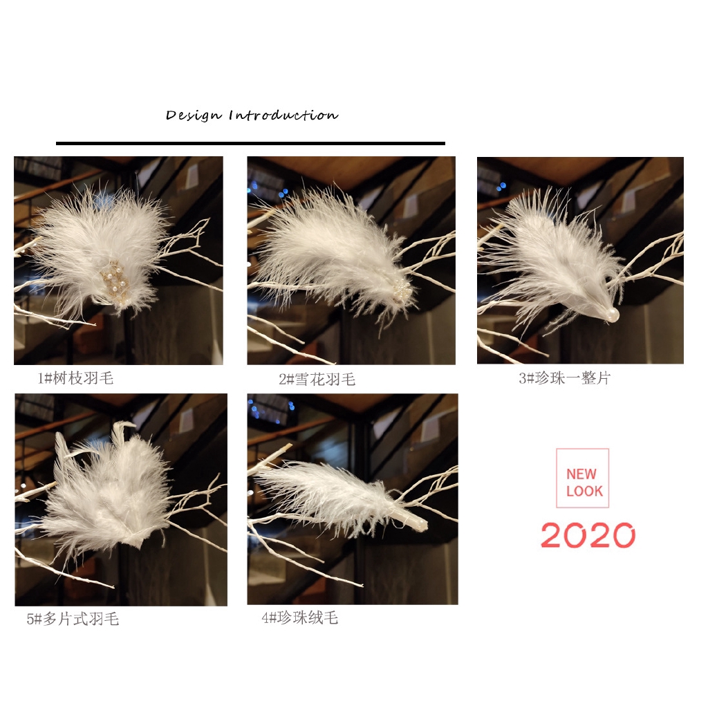 Kẹp Tóc Hình Lông Vũ Thời Trang Cho Nữ