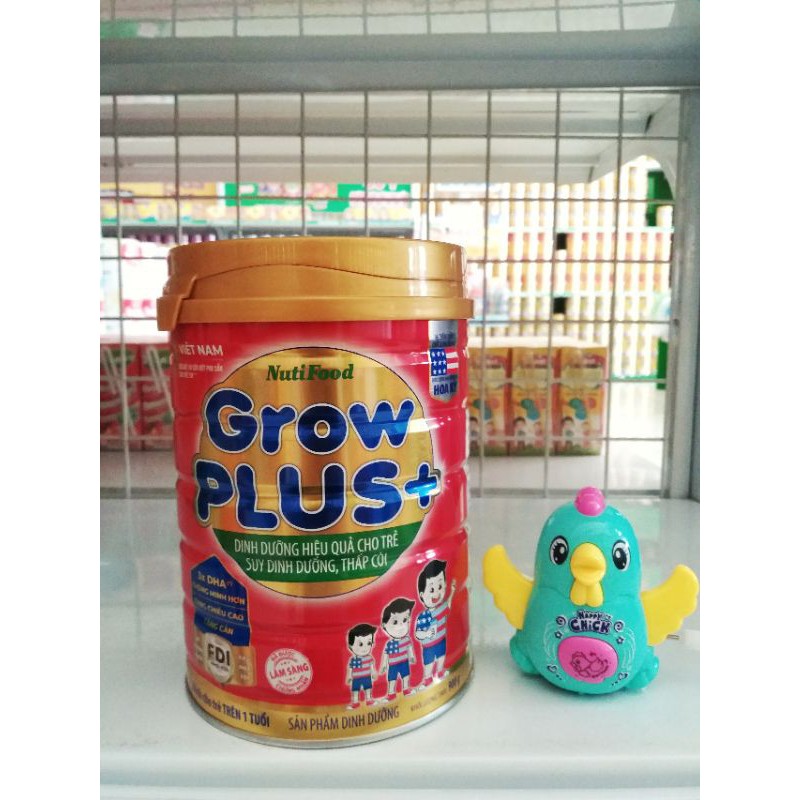 Sữa bột Grow Plus+ đỏ 900g (dành cho trẻ suy dinh dưỡng thấp còi) - Đại lý sữa Minh Tâm