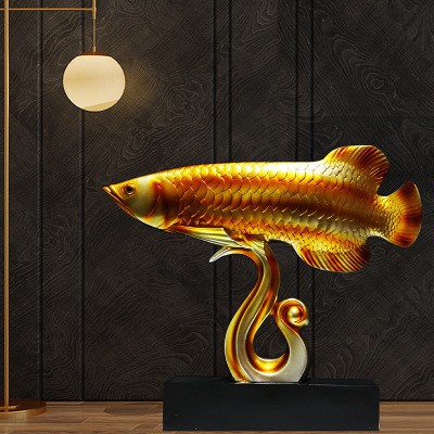 Decor trang trí nội thất, Trang trí phòng làm việc TƯỢNG CÁ RỒNG HUYẾT LONG mang an lành may mắn cho gia chủ