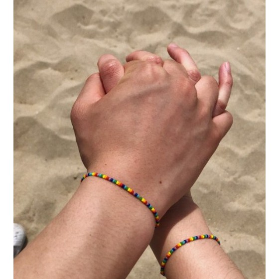 Vòng tay chuỗi hạt Rainbow