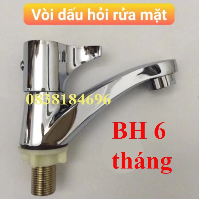 Vòi rửa mặt lavabo lạnh hợp kim thau xi sáng bóng