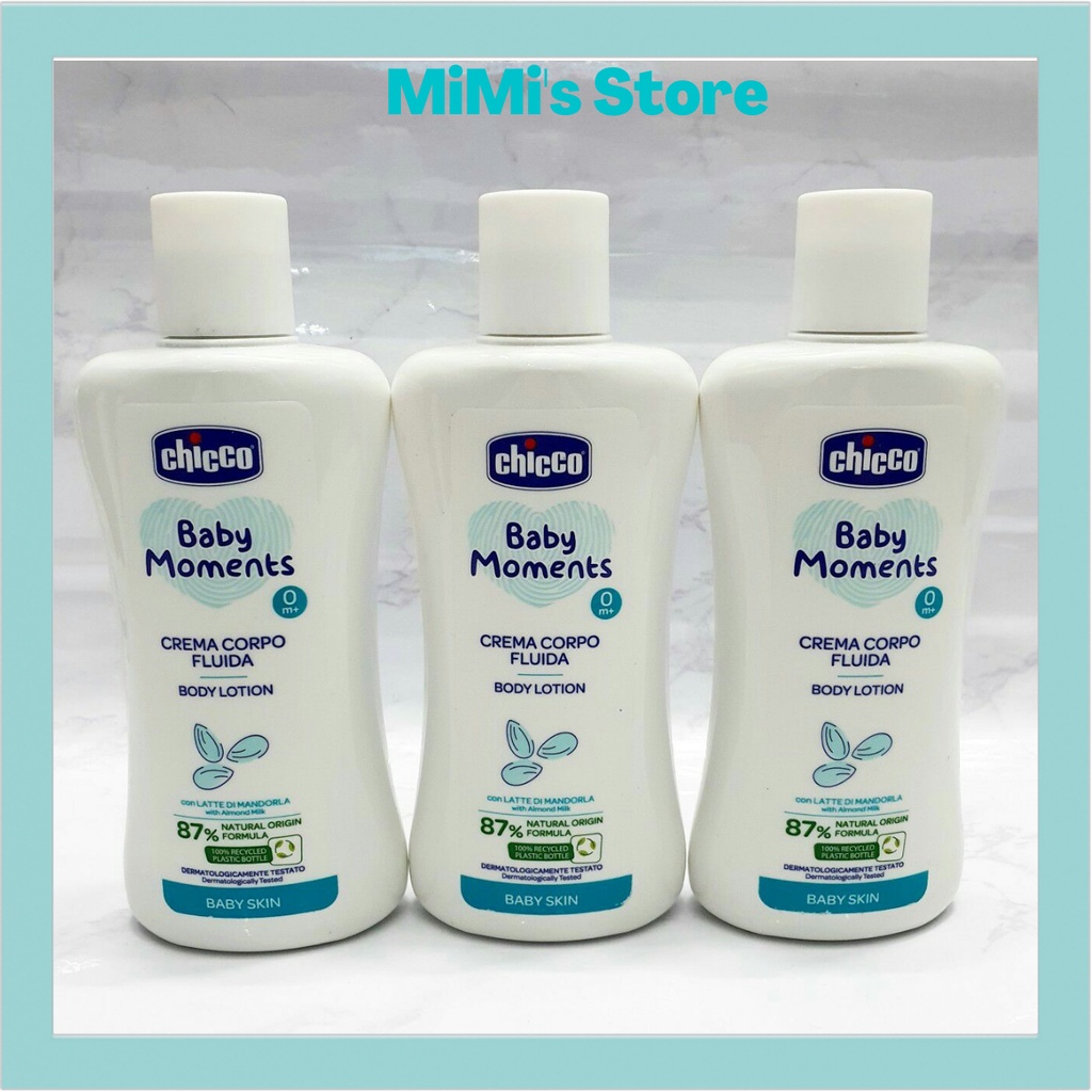 Sữa dưỡng thể chiết xuất Hạnh nhân Chicco dùng 0M+