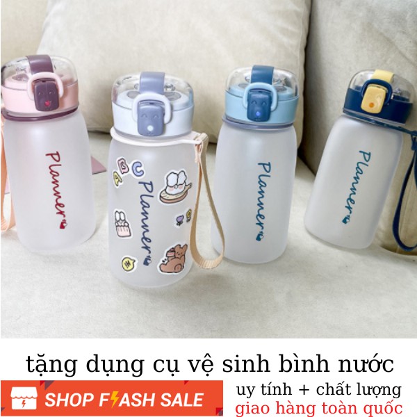 Bình nước cao câp 500ml LOẠI DÀY CÓ DÂY bình nước cute