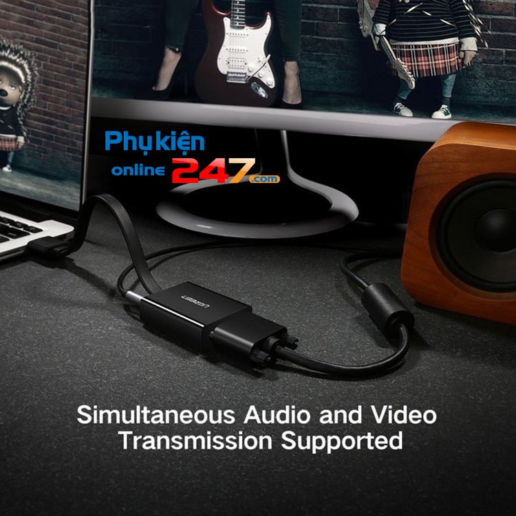 Dây cáp chuyển HDMI to VGA cao cấp