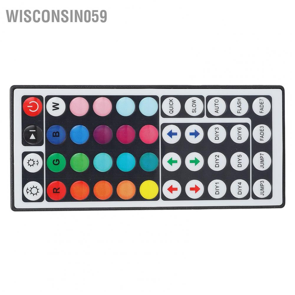 Wisconsin059 44 Key LED Remote Controller Colourful Infrared RGB Controllers for 5050 2835 Light Strips