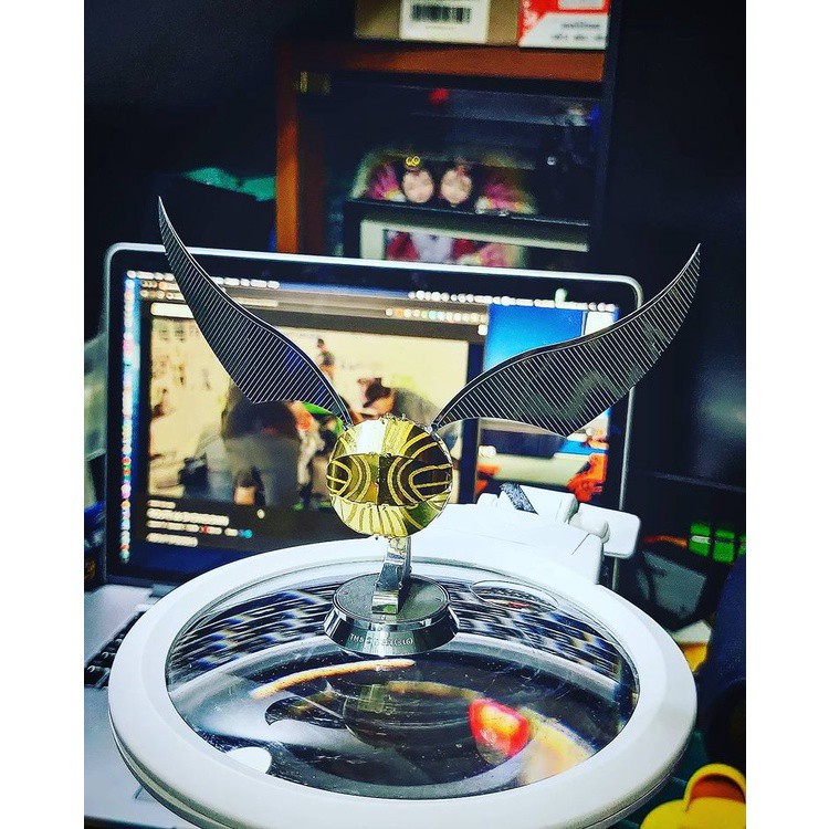 Đồ Chơi Lắp Ráp Mô Hình Thép 3D Trái Banh Mini Golden Snitch Trong Phim Harry Potter