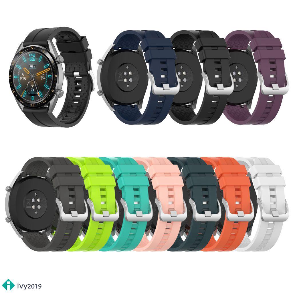 Dây đeo bằng silicon cho Đồng hồ thông minh Huawei Watch Gt 46mm cỡ 22mm