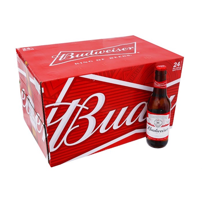 Bia Budweiser 5% Mỹ – lốc 6 chai 330ml