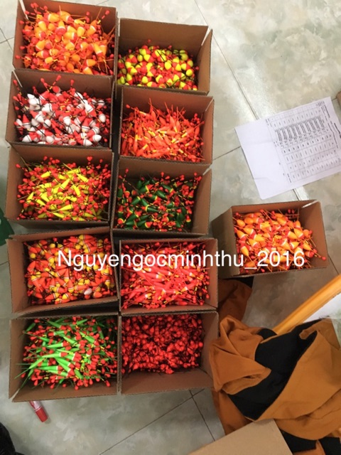 Phao câu cá rẻ siêu rẻ màu sắc bắt mắt