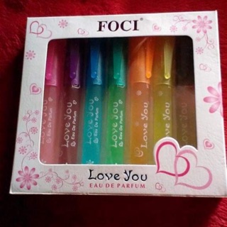 🍍🍍nước hoa cây viết foci love you hộp 7 cây 10ml🍍🍍