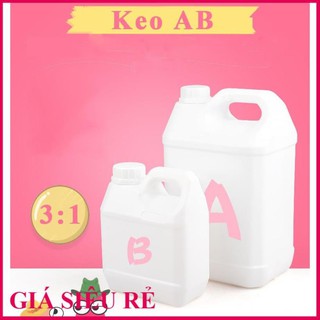 Keo resin epoxy ab cứng, trong suốt, khử bọt nhanh