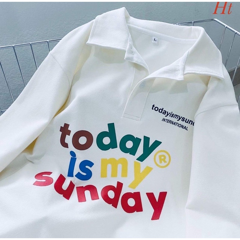 Áo polo today chữ màu H2A856