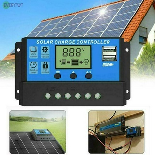 PMW Solar Panel Regulator Charge Controller Auto Focus Tracking 10A 12V/24V USB