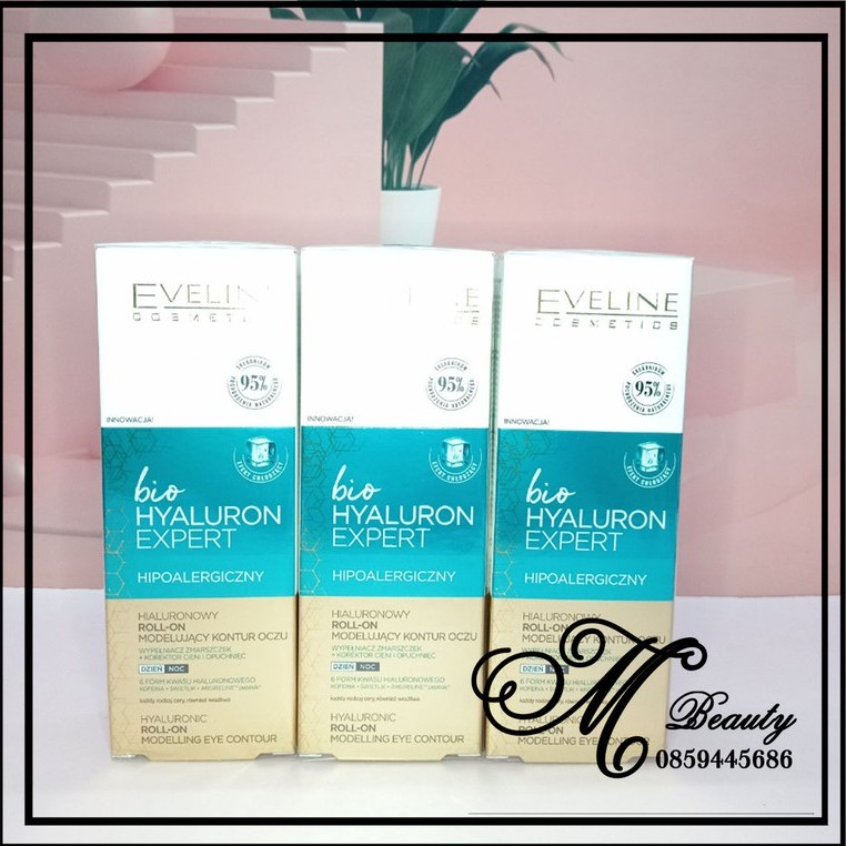 Thanh lăn mắt eveline bio hyaluron expert loại bỏ bọng mắt, nêp nhăn.