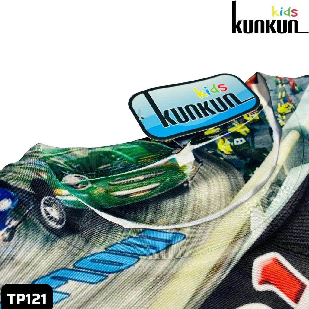 Quần áo bé trai thun lạnh in 3D hoạt hình Cars Kunkun TP121 - Đồ bộ trẻ em cộc tay size đại 10-60kg