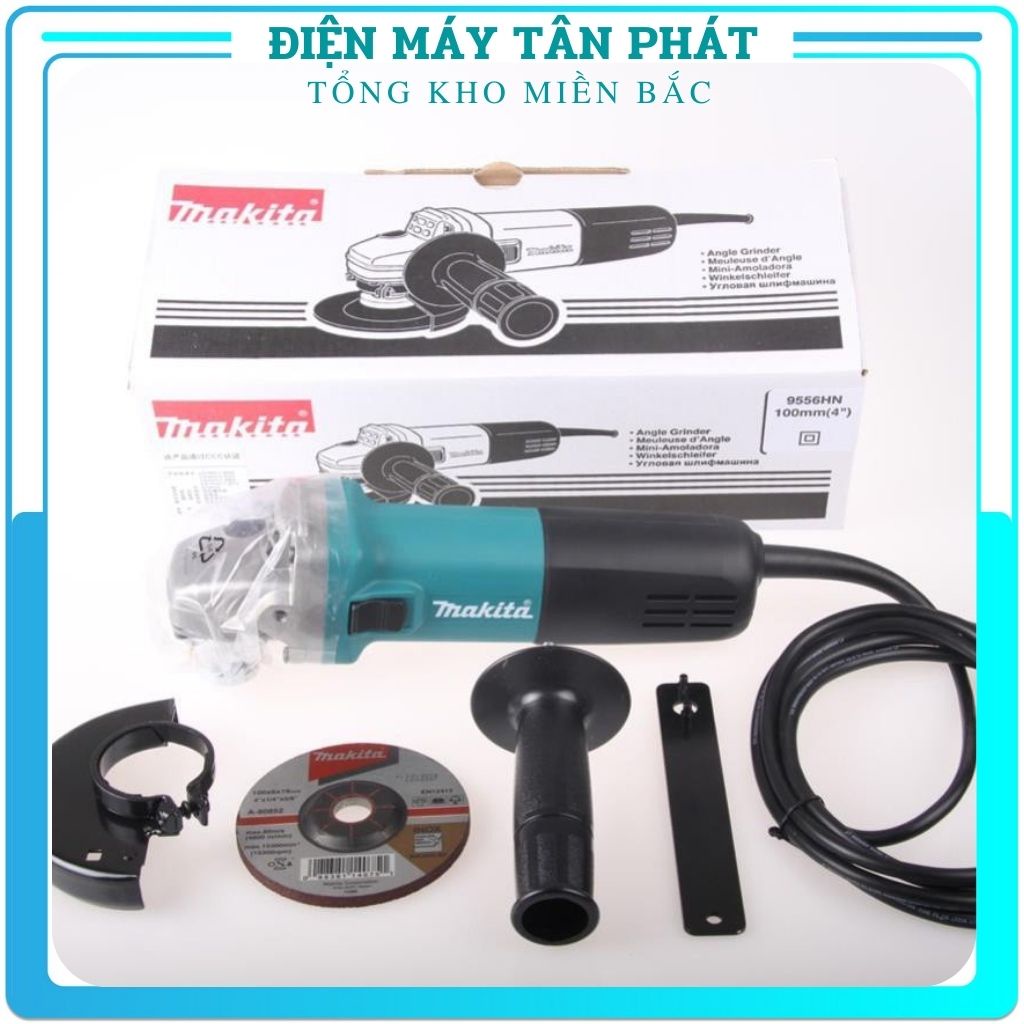 Máy mài cầm tay cắt sắt gạch gỗ mài góc mini giá rẻ MAKITA 9556 Lõi Đồng công suất 860W giá rẻ