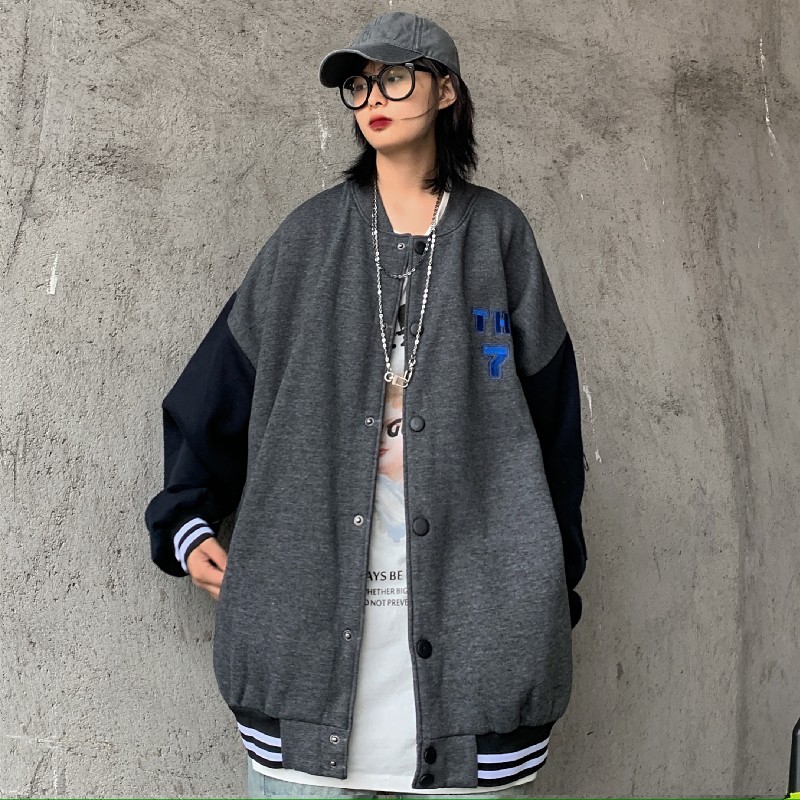 [Mã WASTMAY giảm 15% tối đa 30K đơn 150K] (A5002) áo khoác ulzzang bóng chày bomber 2 màu size M L(kèm video ảnh khách) | BigBuy360 - bigbuy360.vn