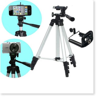 Giá đỡ điện thoại tripod 3 chân tương thích với nhiều dòng máy