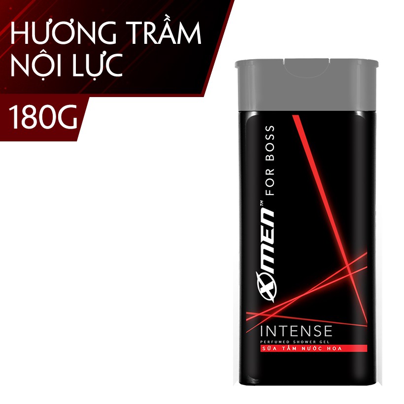 Sữa tắm nước hoa X-Men For Boss Intense - Mùi hương trầm đầy nội lực 180g