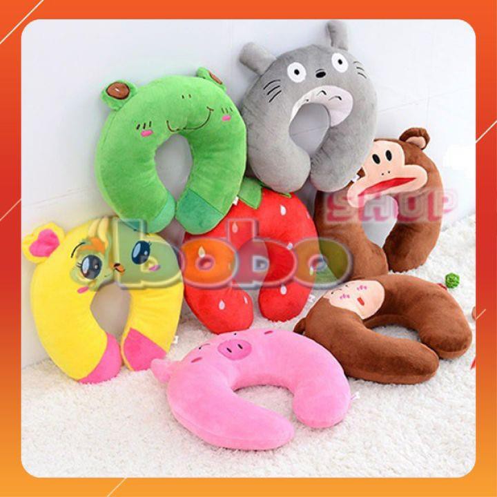 Gối Kê Cổ Du Lịch Hình Chữ U Ngộ Nghĩnh 30*35cm
