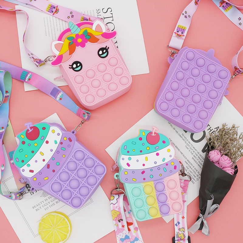 Rodent Pioneer Túi Đeo Vai Bằng Silicon Thời Trang Dễ Thương Và Vui Nhộn Thường Ngày Cho Trẻ Em