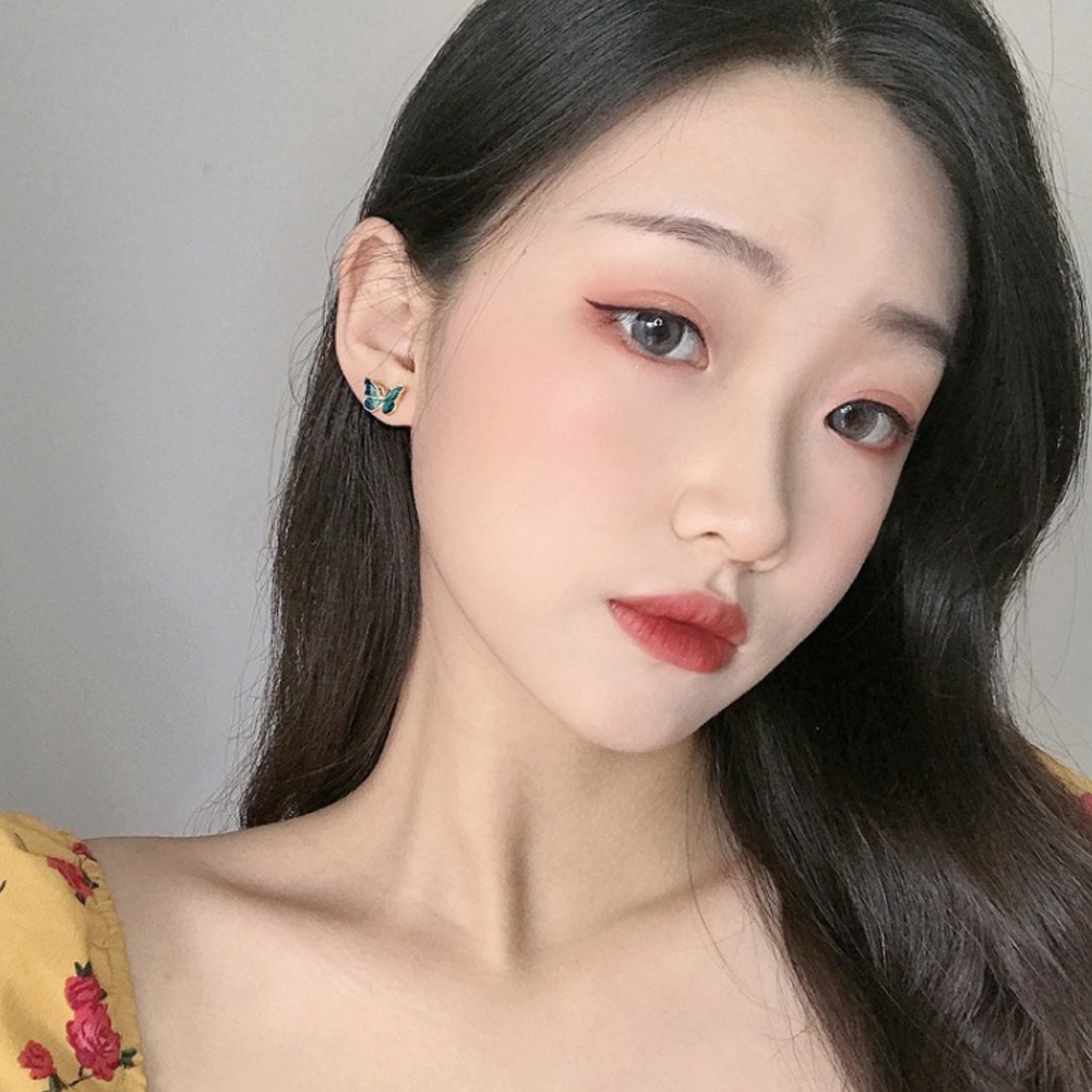 Khuyên tai hình bươm bướm phong cách Hàn Quốc thời trang