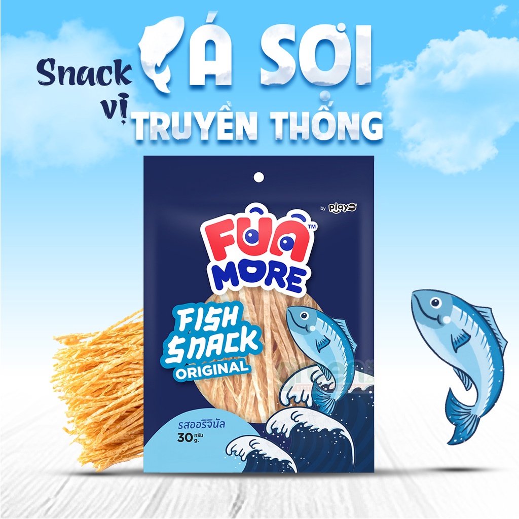 Đồ ăn vặt Thái Lan khô cá sợi vị truyền thống Funmore 30g