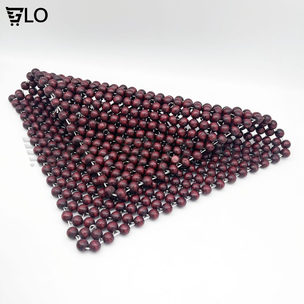 Miếng Đệm Lót Ghế Hạt Gỗ 45cm Làm Từ Gỗ Màu tối