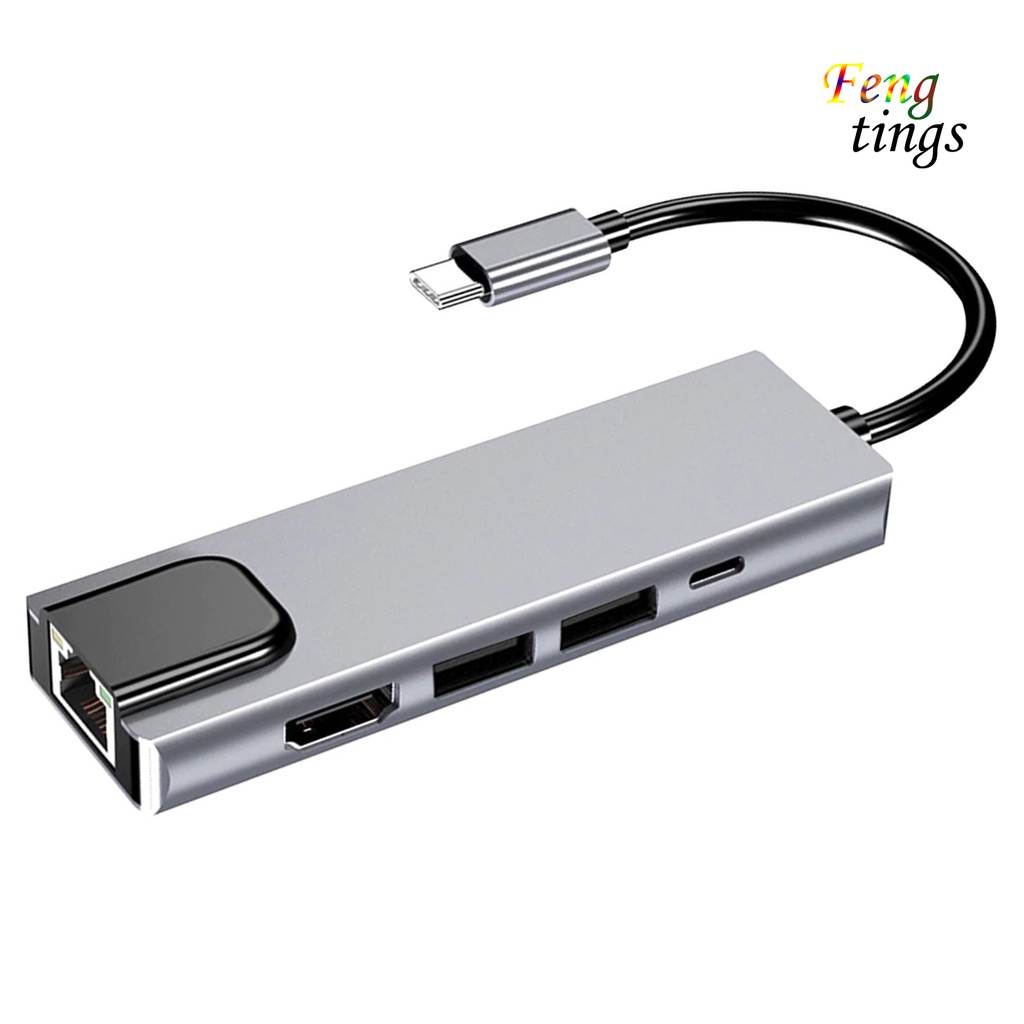 Bộ Chuyển Đổi Đa Năng Type-C Sang 4k Hdmi-Compatible Rj45 Usb 3.0 Pd Hub
