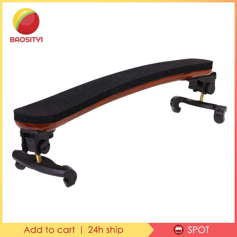 [Baosity1] Đệm Vai Bằng Gỗ Phong Màu Đen Kích Thước 3 / 4 4 / 4 Có Thể Điều Chỉnh Hỗ Trợ