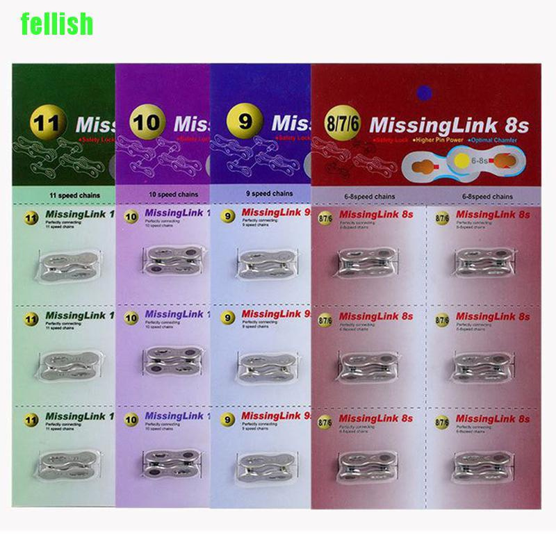 [Fel] Bicycle Chain Master Link 6/7/8/9/10/11 Speed Missing Link Chain Quick Bike Link BLG