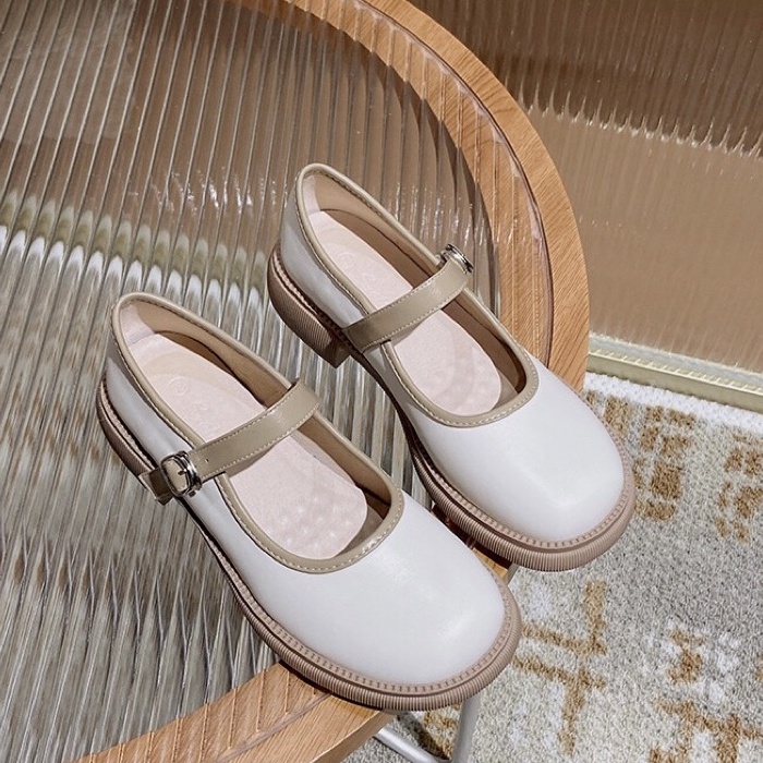 Giày Mary jane 313-3 QCCC đế 3.5cm [ Wood shoes ]
