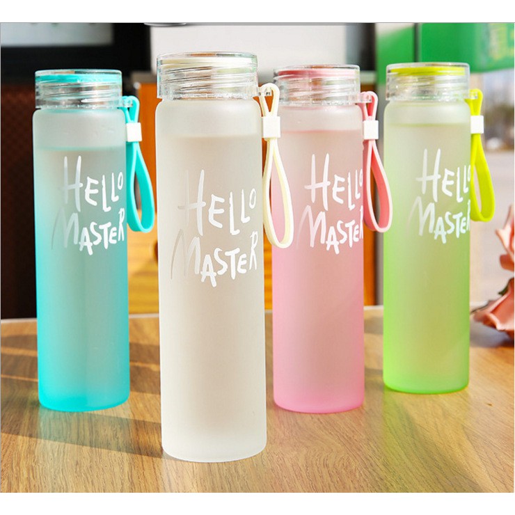 GIÁ TỐT - Bình nước thủy tinh Hello Master 450ml có hộp - Bình nước làm Detox - ANCK34234 GIẢM 5K ĐƠN 99K