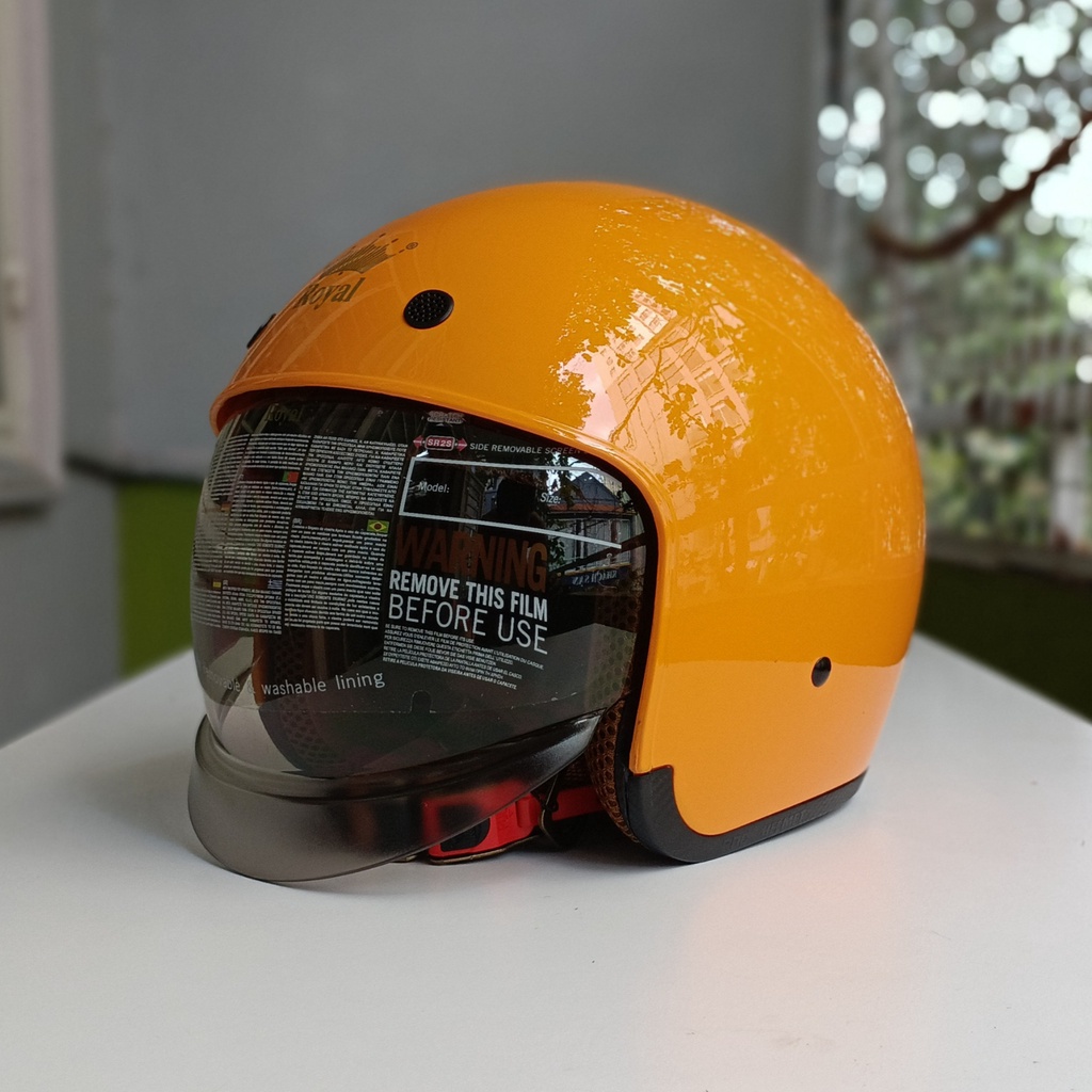 Mũ bảo hiểm Royal M139 kính âm vàng