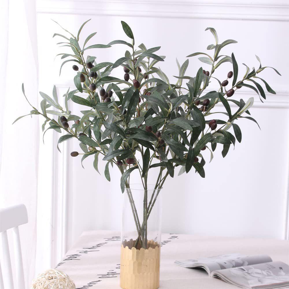 1 Nhánh Cây Ô Liu Nhân Tạo Trang Trí Nhà Cửa / Tiệc Cưới