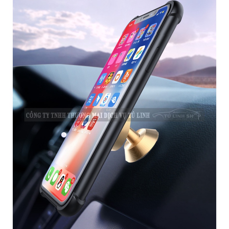 Giá đỡ điện thoại bằng nam châm trên ô tô, nhỏ gọn, dễ dùng