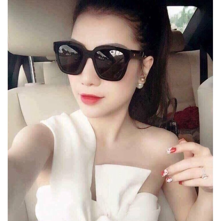 Kính mát nam nữ thời trang cao cấp Jun Secret tròng kính vuông to sang chảnh chống nắng, chống tia UV JSVRE